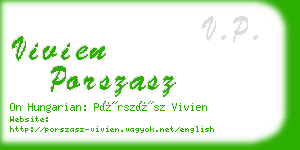 vivien porszasz business card